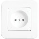 Розетка одинарная б/з VIKO Rollina белая 90420007