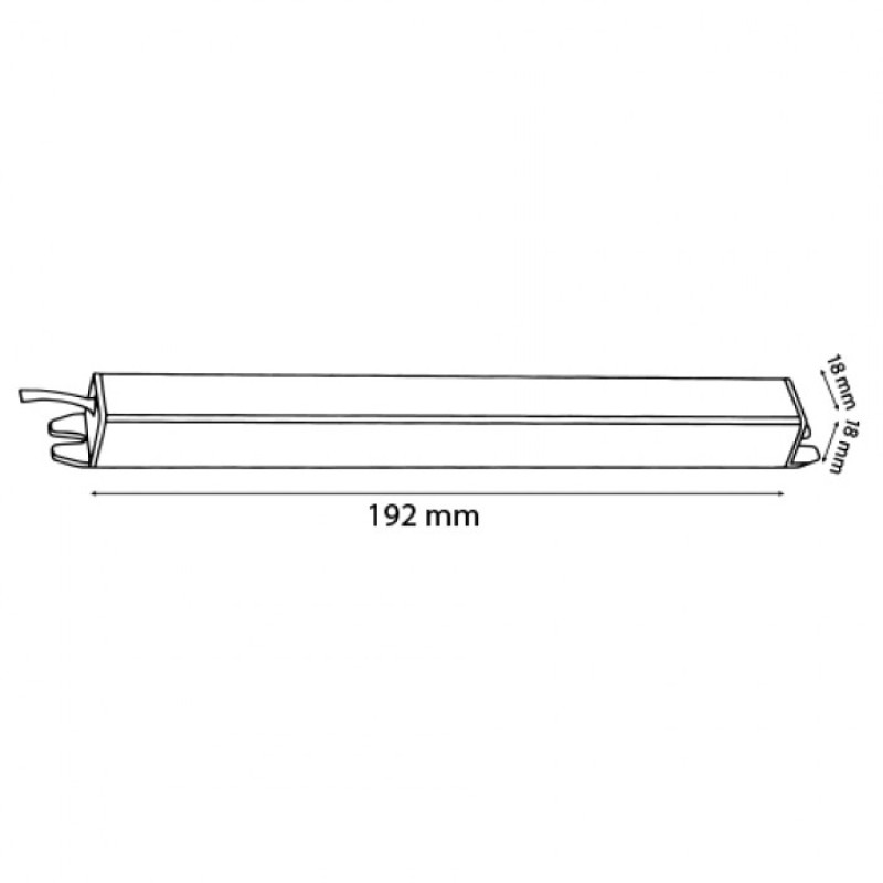 Слим драйвер для светодиодной ленты HOROZ 12W 12V IP20 082-002-0012-010