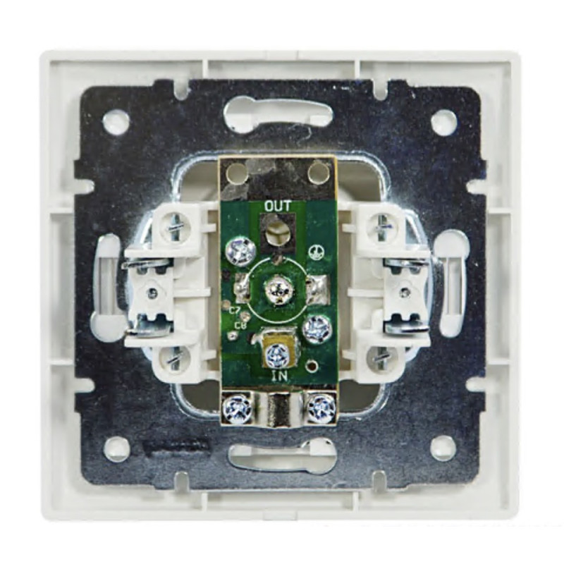 Розетка концевая телевизионная LEZARD Mira белая 701-0202-130