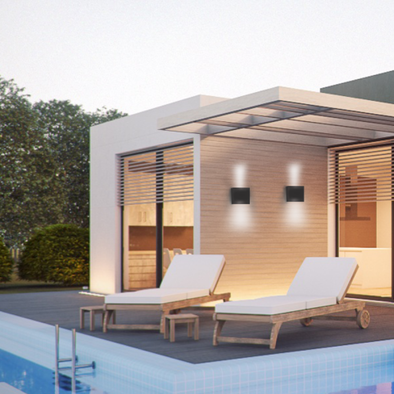 Архитектурный светильник FERON DH012 2х3W черный 11870