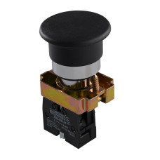 Кнопка "Старт" АСКО-УКРЕМ XB2-BC21 черная "грибок" A0140010080