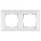 Рамка двойная горизонтальная VIKO Meridian белая 90979002-WH