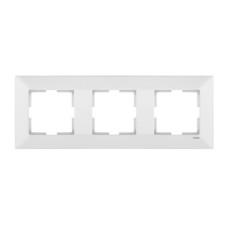 Рамка тройная горизонтальная VIKO Meridian белая 90979003-WH