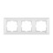 Рамка тройная горизонтальная VIKO Meridian белая 90979003-WH