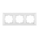 Рамка тройная горизонтальная VIKO Meridian белая 90979003-WH