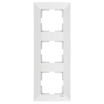 Рамка тройная вертикальная VIKO Meridian белая 90979023-WH