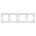 Рамка четверная горизонтальная VIKO Meridian белая 90979004-WH