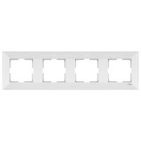 Рамка четверная горизонтальная VIKO Meridian белая 90979004-WH