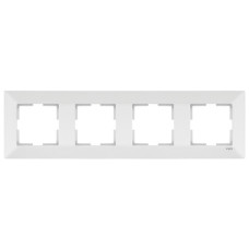 Рамка четверная горизонтальная VIKO Meridian белая 90979004-WH