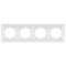 Рамка четверная горизонтальная VIKO Meridian белая 90979004-WH