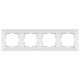 Рамка четверная горизонтальная VIKO Meridian белая 90979004-WH