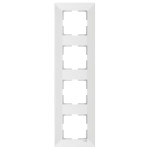 Рамка четверная вертикальная VIKO Meridian белая 90979024-WH