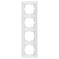 Рамка четверная вертикальная VIKO Meridian белая 90979024-WH
