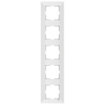 Рамка пятерная вертикальная VIKO Meridian белая 90979025-WH
