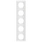 Рамка пятерная вертикальная VIKO Meridian белая 90979025-WH