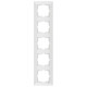 Рамка пятерная вертикальная VIKO Meridian белая 90979025-WH
