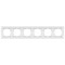 Рамка шестерная горизонтальная VIKO Meridian белая 90979006-WH