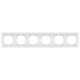 Рамка шестерная горизонтальная VIKO Meridian белая 90979006-WH