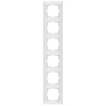 Рамка шестерная вертикальная VIKO Meridian белая 90979026-WH