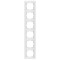 Рамка шестерная вертикальная VIKO Meridian белая 90979026-WH