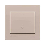 Кнопка звонка LEZARD Deriy крем 702-0303-103