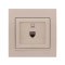 Розетка компьютерная одинарная LEZARD Deriy крем 702-0303-139