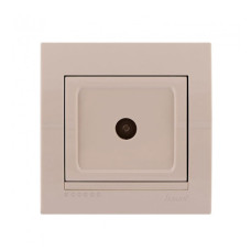 Розетка ТВ проходная LEZARD Deriy крем 702-0303-129