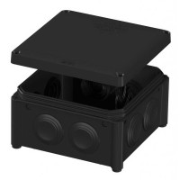 Коробка розподільча PLANK 100х100х50 чорна IB006 IP55