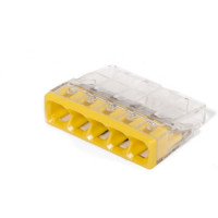 Клемма быстрого монтажа WAGO 5х2,5мм прозрачная 2273-205