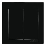 Выключатель двухклавишный NILSON Touran черный 24221003