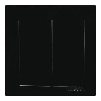 Выключатель двухклавишный NILSON Touran черный 24221003