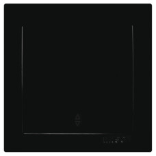 Выключатель проходной одноклавишный NILSON Touran черный 24221007