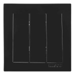 Выключатель трехклавишный NILSON Touran черный 24221066