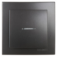 Выключатель одноклавишный с подсветкой NILSON Touran  Антрацит 24161002