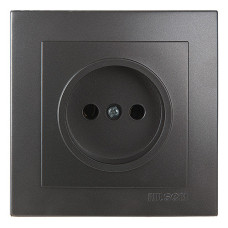 Розетка одинарная б/з NILSON Touran Антрацит 24161015