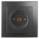 Розетка концевая телевизионная NILSON Touran Антрацит 24161029