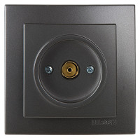 Розетка концевая телевизионная NILSON Touran Антрацит 24161029