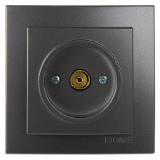 Розетка концевая телевизионная NILSON Touran Антрацит 24161029