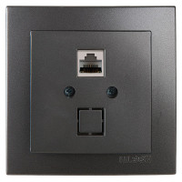 Розетка телефонна NILSON Touran Антрацит 24161040