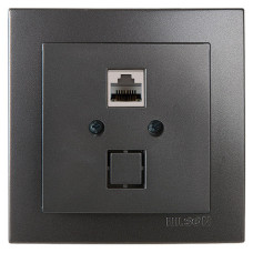 Розетка телефонная NILSON Touran Антрацит 24161040
