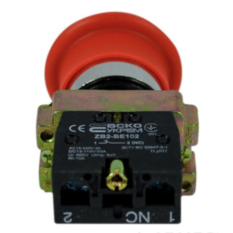 Кнопка "Стоп" АСКО-УКРЕМ XB2-BC42 червона "грибок" A0140010031