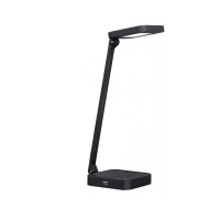 Настольный LED светильник LUXEL TL-08B Черный+USB зарядка 8W 4000K