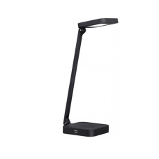 Настольный LED светильник LUXEL TL-08B Черный+USB зарядка 8W 4000K
