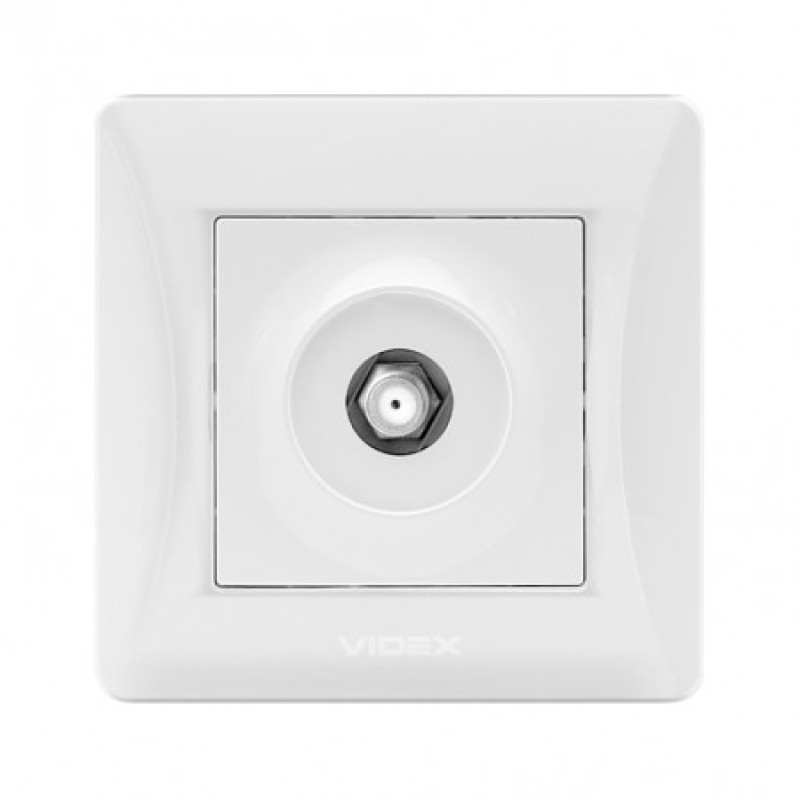 Розетка супутникова VIDEX BINERA біла (VF-BNSK1SATE-W)