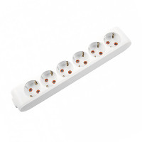 Колодка VIKO 6 гнезд с заземлением белая Multi-Let 90114600