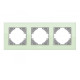 Рамка тройная горизонтальная VIDEX Binera зеленое стекло (VF-BNFRG3H-GR)