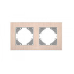 Рамка двойная горизонтальная VIDEX Binera медный алюминий (VF-BNFRA2H-CP)