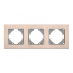 Рамка тройная горизонтальная VIDEX Binera медный алюминий (VF-BNFRA3H-CP)