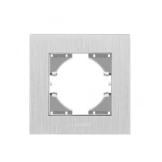 Рамка одинарная горизонтальная VIDEX Binera серебристый алюминий (VF-BNFRA1H-SL)