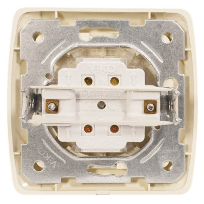 Вимикач двоклавішний VIKO Carmen крем 90562002